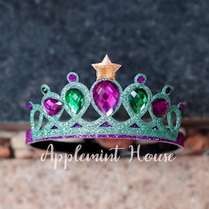 Mermaid Crown, Mermaid crown, Crown with Starfish, Princess Crown, Mermaid Birthday Crown, Glitter Crown, Princess Costume Crown