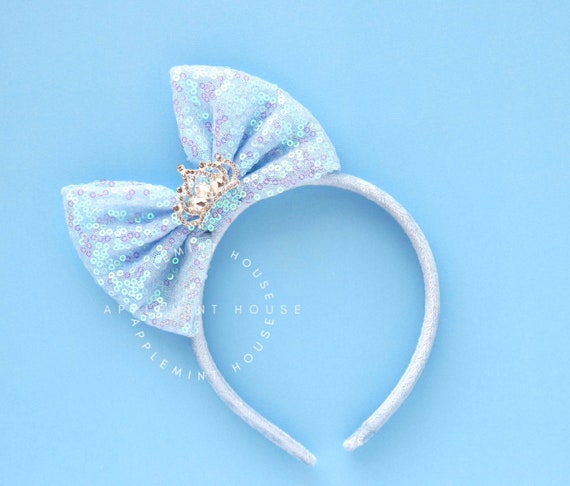 Cinderell Bow Headband, Princess Girl Headband With Crown  display picture 1