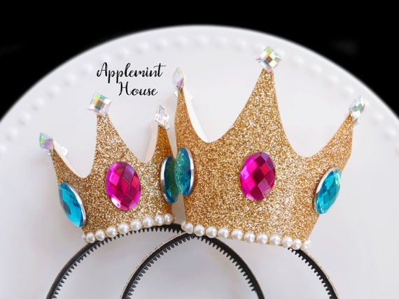 Princess Peach Crown Princess Peach Super Mario Costume Etsy