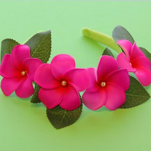 Haarband mit Hawaii Blumen Haarschmuck, Haarband mit Hawaii Blumen Haarband, Haarband mit Blumen Haarschmuck für Damen und Kinder