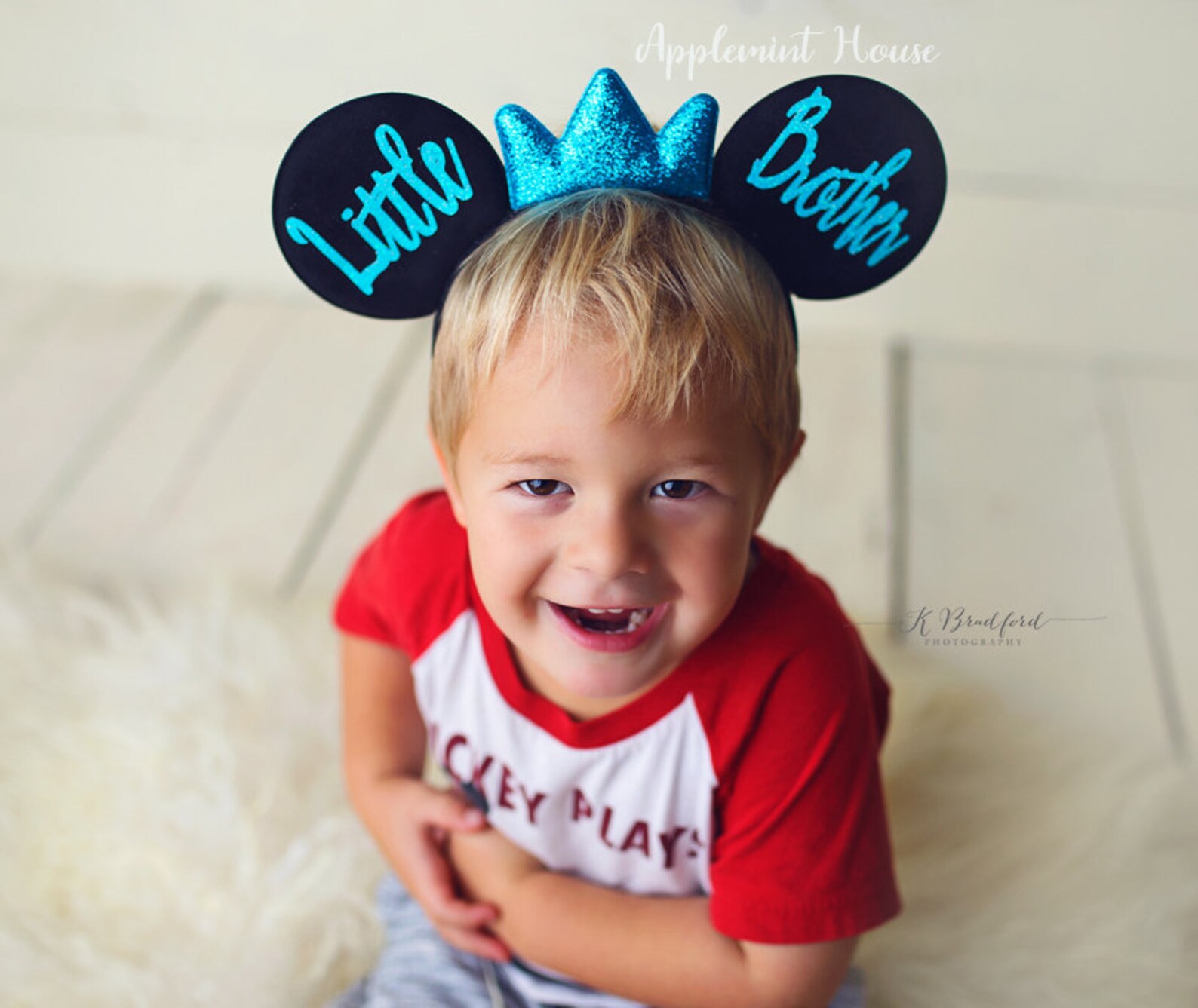 Birthday Mickey Ears Blue Birthday Mickey Ears Birthday Boy Etsy