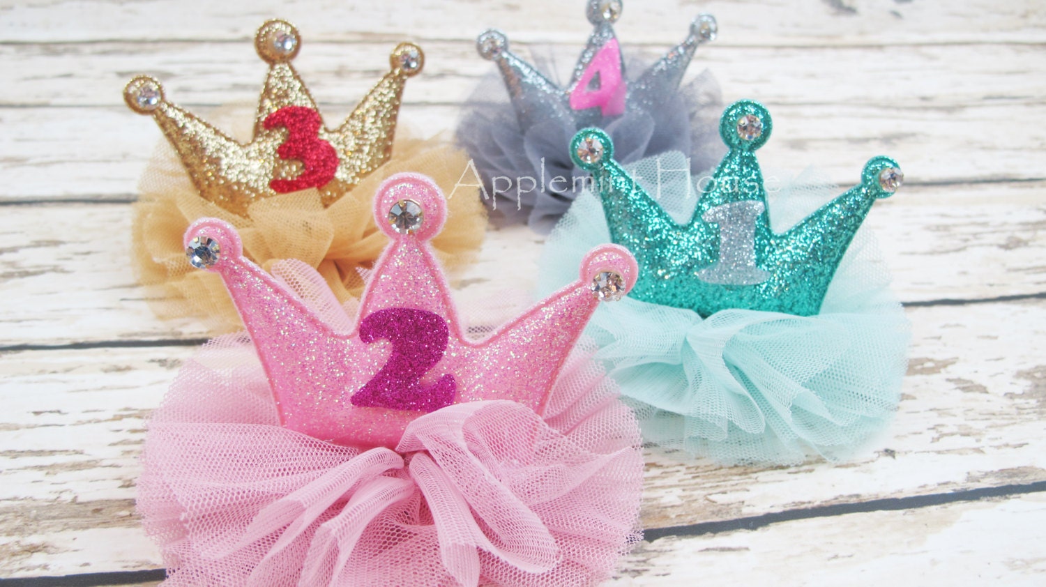 Child//Baby//Girl//Princess Birthday Party Crown Headband Hair Clip Hair Decor AU