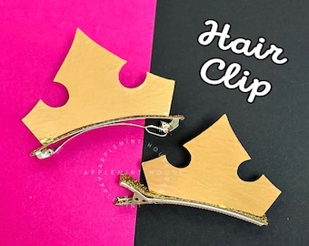 Aurora crown hair clip, Princess hair clip, Aurora Hair Clip, Tiara hair clips, gold birthday crown, Crown hair clips for adults and kids