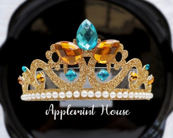 Jasmin Crown, Jasmin tiara,Princess Jasmine Crown, Aladdin Jasmine crown, Jasmincostume headband, Aladdin Crown