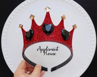 Queen Of Hearts Crown, Queen Of Hearts Costume, Queen of heart costume , Queen Of Hearts Tiara, Queen Of Hearts Headbands, Queen of Hearts