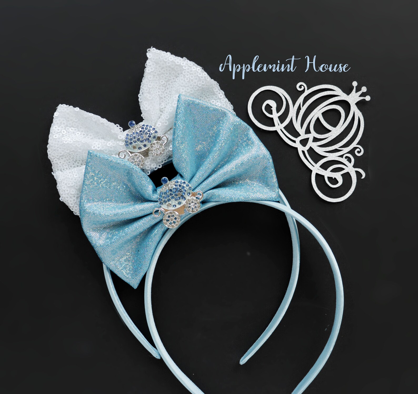 Princess Cinderella Headband Cinderella Bow Headband Disney | Etsy