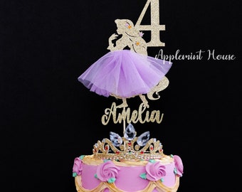 Rapunzer birthday cake topper, Rapunzer Cake Topper, Princess Cake topper, Princess Cake Centerpiece, Tangle Princess Birthday Decor