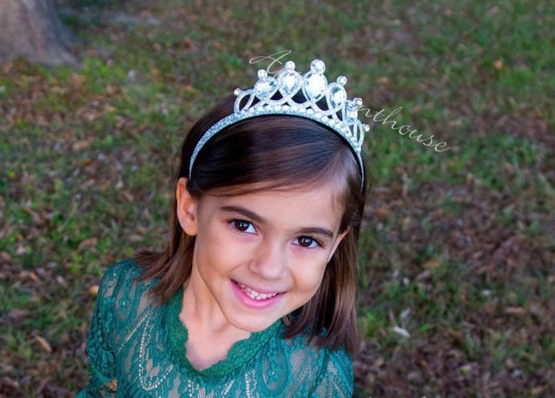 Princess Tiara Crown Disney Princess Costume Crown Silver - Etsy
