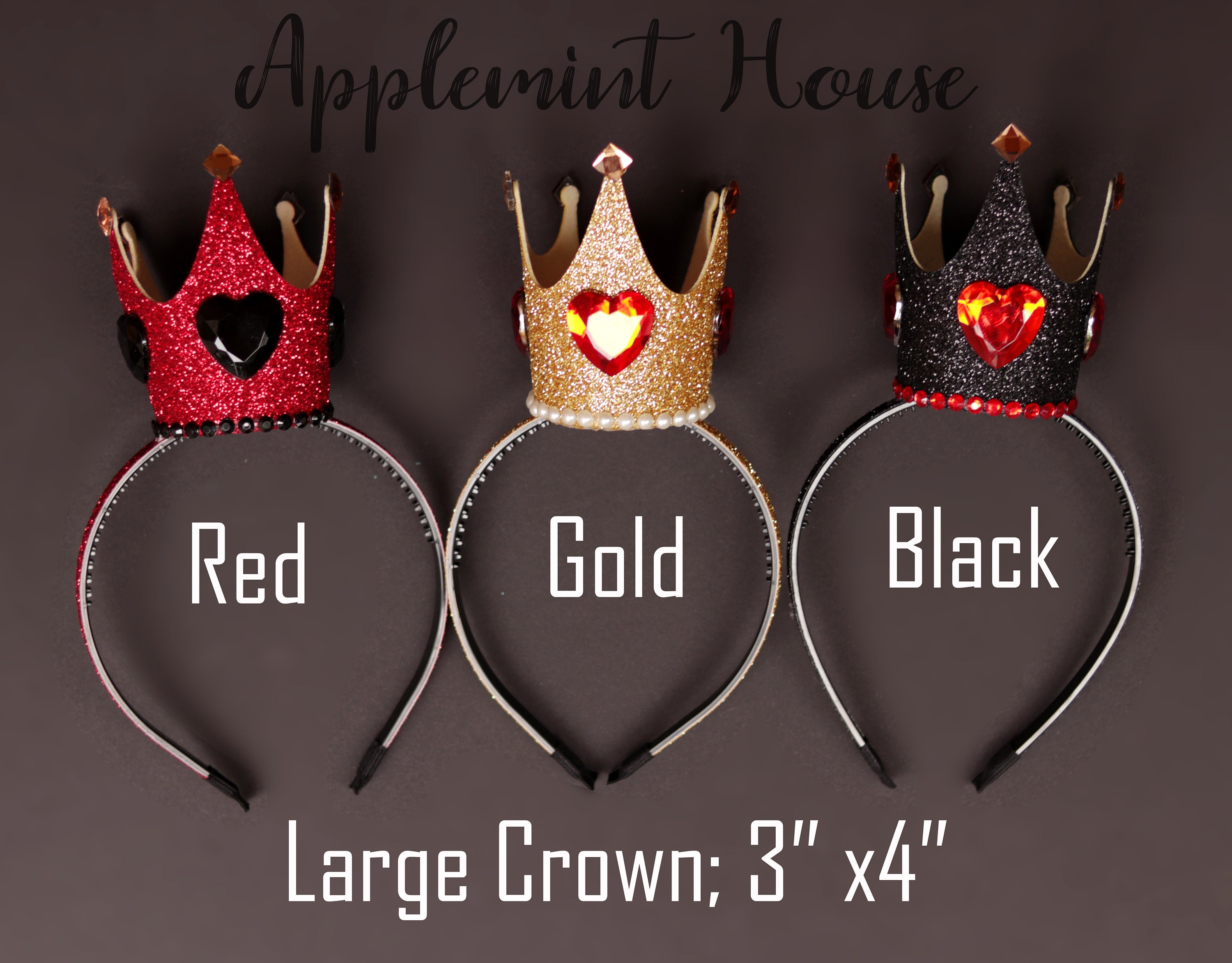 Queen of Hearts Crown, Queen of Hearts Headband, Evil Queen, Queen of  Hearts Costume, Alice in Wonderland Queen Crown, Evil Queen's Crown 