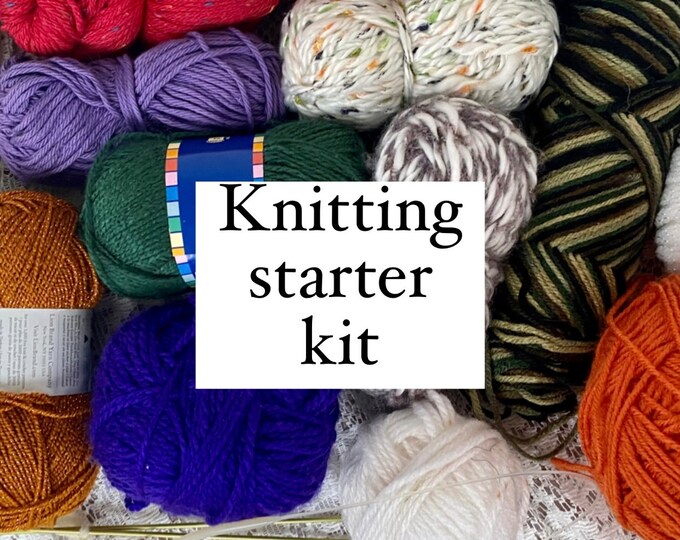 KNITTING STARTER KIT Everything You Need to Start a Knitting Project Etsy