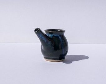 Handmade Ceramic Neti Pot – Natural Sinus Relief, Nasal Rinse