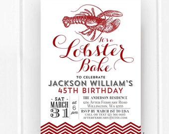 Clam Bake Invitation Etsy