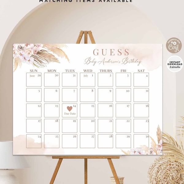 Due Date Calendar Baby Shower Twins Etsy due-date-calendar-baby-shower-twins-etsy