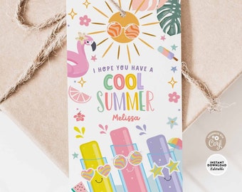 Lody na patyku – ostatni dzień lata w szkole Tag: Szablon tagów dla nauczycieli w przedszkolu 595TAG (3-3)