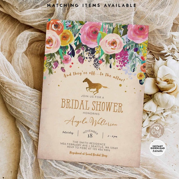 Horse Bridal Shower Etsy