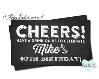 chalkboard ticket etsy