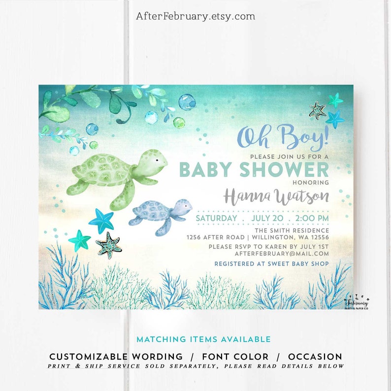 Etsy Under The Sea Baby Shower