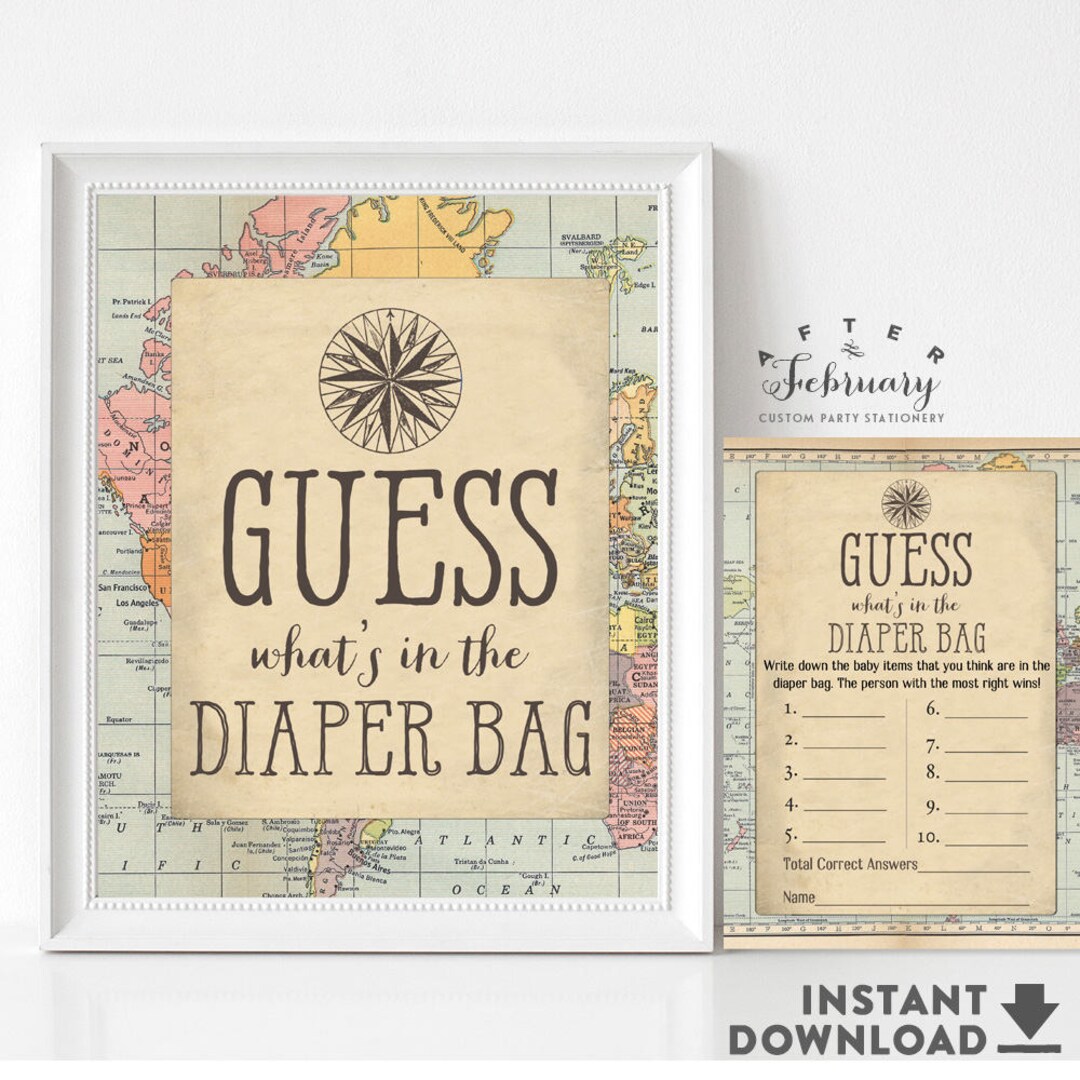 Guess What's in the Diaper Bag Travel Adventure Around the World Baby