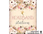 8x10 Headband Making Station Sign Printable Fairy Baby - Etsy