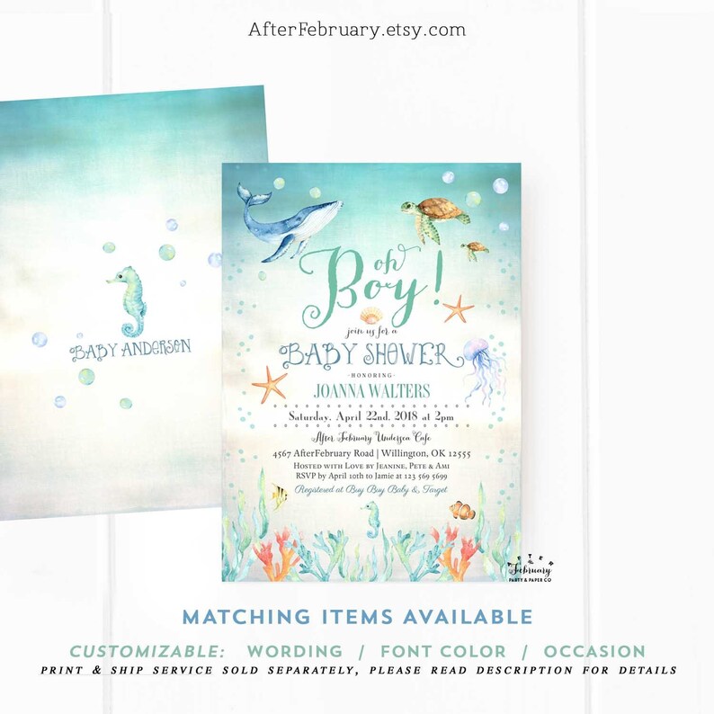 Boy Baby Shower Invitation Oh Boy Baby Shower Invite Sea Etsy Boy Baby Shower Invitation Oh Boy Baby Shower Invite Sea Etsy