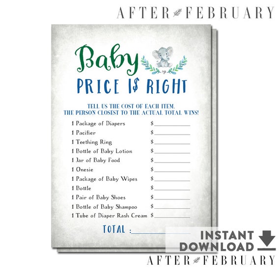 Elephant Youngster Shower Expense is Immediately Activity Boy or girl Boy Elephant Shower Game titles Elephant Boy Printable (Fast Obtain) No.634 photo relating to Baby Shower Price is Right Printable titled Elephant Boy or girl Shower Value is Instantly Activity Kid Boy Elephant Shower Video games Elephant Boy Printable (Immediate Down load) No.634