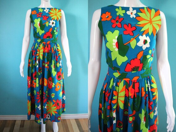 Hawaiian Jumpsuit 60's Hawaiian Palazzo Style J
