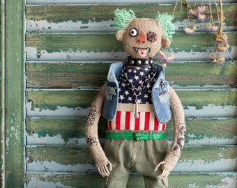 Keith Flint Doll / Scarecrow Doll / Art Doll