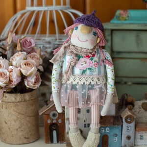 Flower Girl / Art Doll / Rag Doll image 6