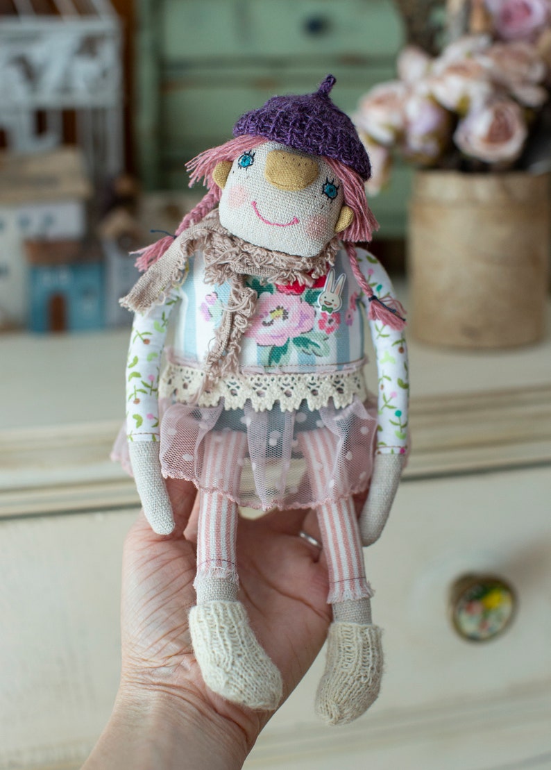 Flower Girl / Art Doll / Rag Doll image 7