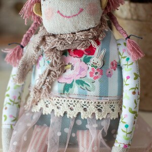 Flower Girl / Art Doll / Rag Doll image 4