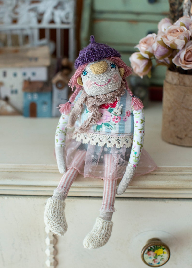 Flower Girl / Art Doll / Rag Doll image 2