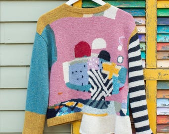Sweter artystyczny / Sweter damski / Sweter wełniany