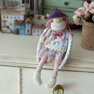 Flower Girl / Art Doll / Rag Doll image 1