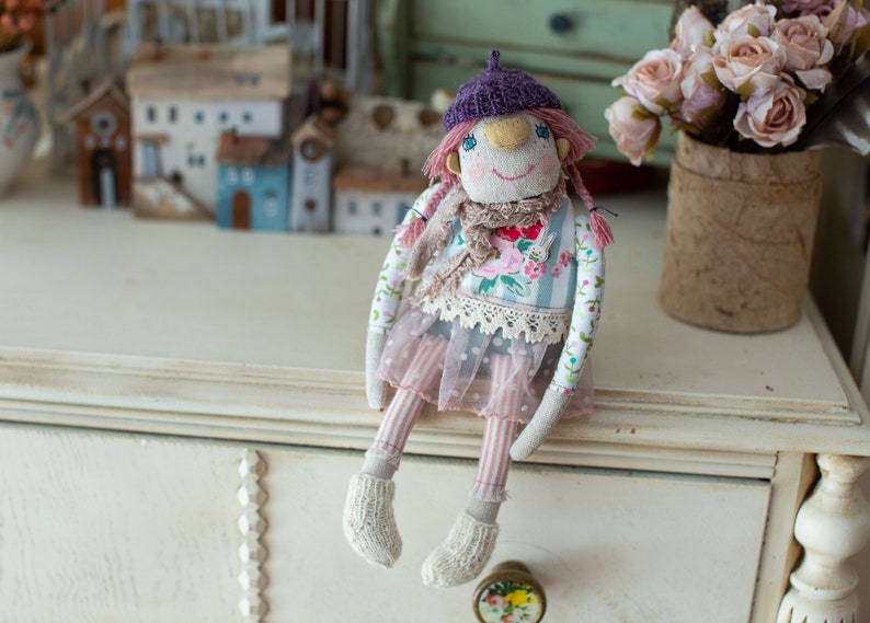 Flower Girl / Art Doll / Rag Doll image 1