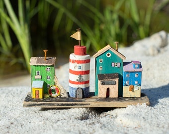 Lighthouse Miniature (Small)/ Village / Wooden Houses