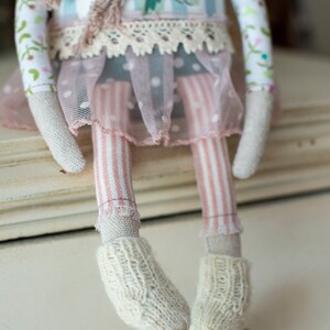 Flower Girl / Art Doll / Rag Doll image 5