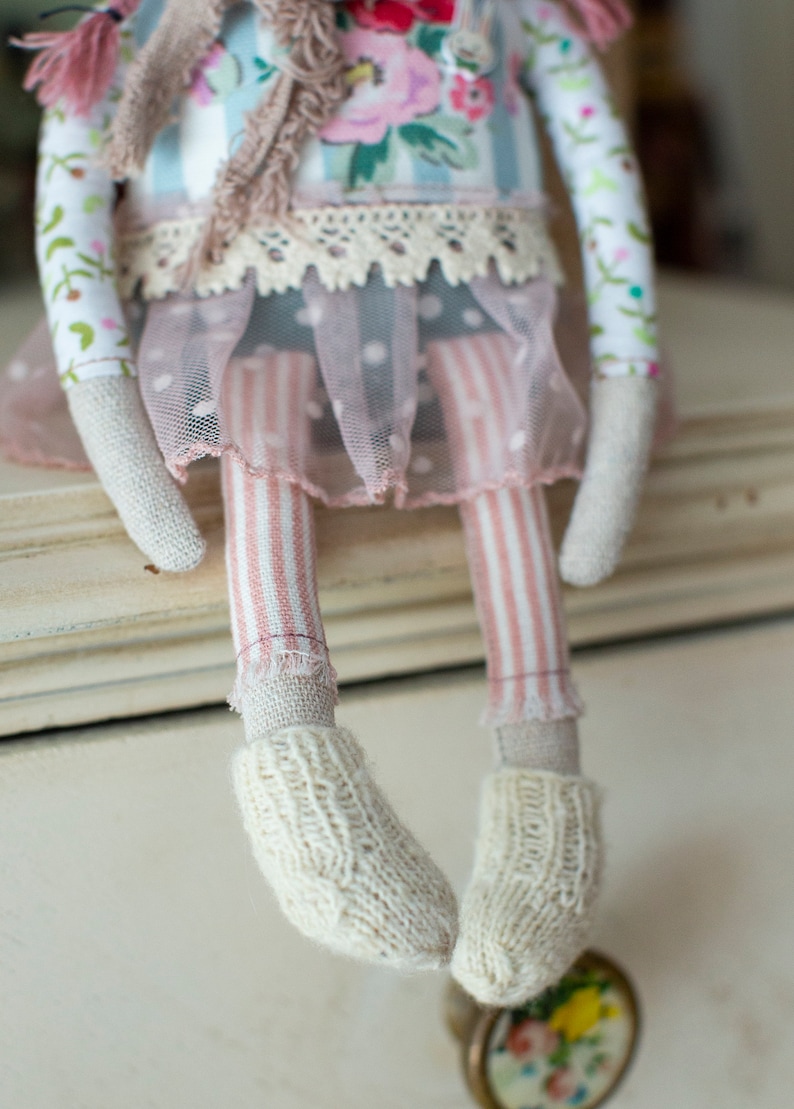 Flower Girl / Art Doll / Rag Doll image 5