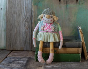Angel Girl / Art Doll / Textile Doll