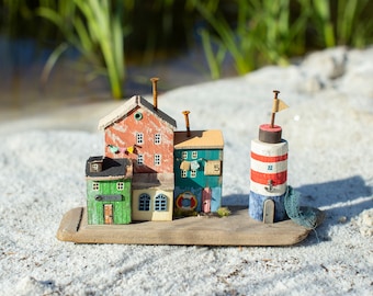 Lighthouse Miniature (Big)/ Village / Wooden Houses