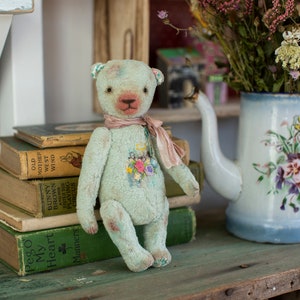 Vintage Teddy/Turquoise Teddy Bear image 1