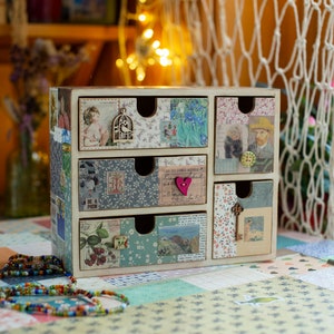 Multi Purpose Desktop Organizer/Decoupage Organizer/Storage