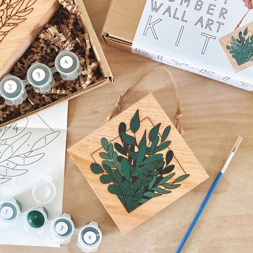 Coastal Mountains Paint by Number Kit DIY Craft Kit for Etsy