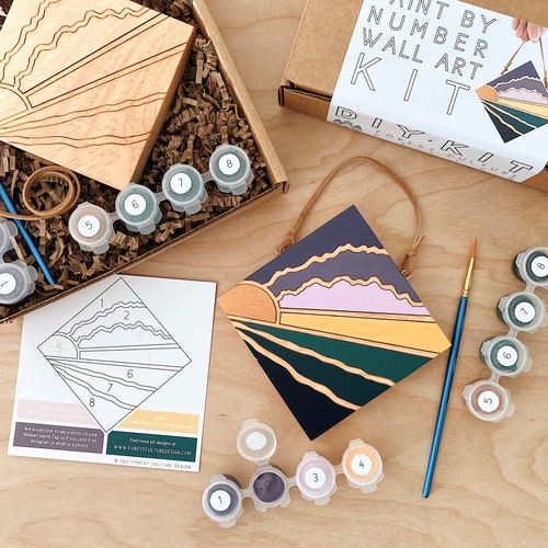 DIY Craft Kits for Adults Fluid Painting Wall Art Kit Etsy