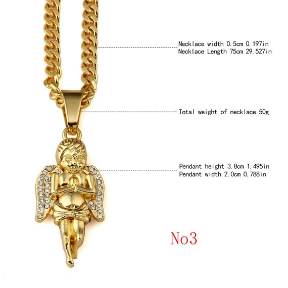 24k Gold Plated Cupid Guardian Angel Cherub Baby Charm 50