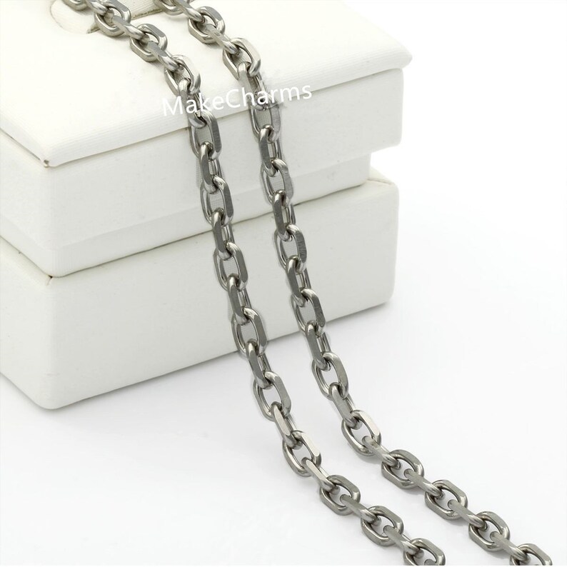 Mens Chain Rolo Chain Necklace 
