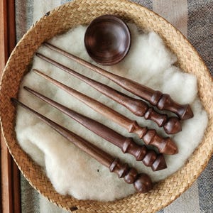 Hand Turned Russian Supported Spindle Walnut