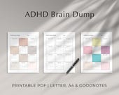 ADHD Brain Dump Digital & Printable PDF | ADHD Goodnotes (Digital Download)