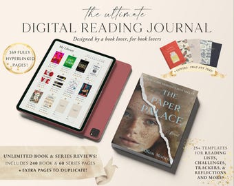 Digital Reading Journal | Book Tracker, Library (PDF Download)