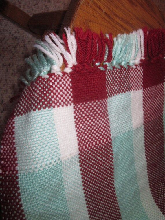 red receiving blanket