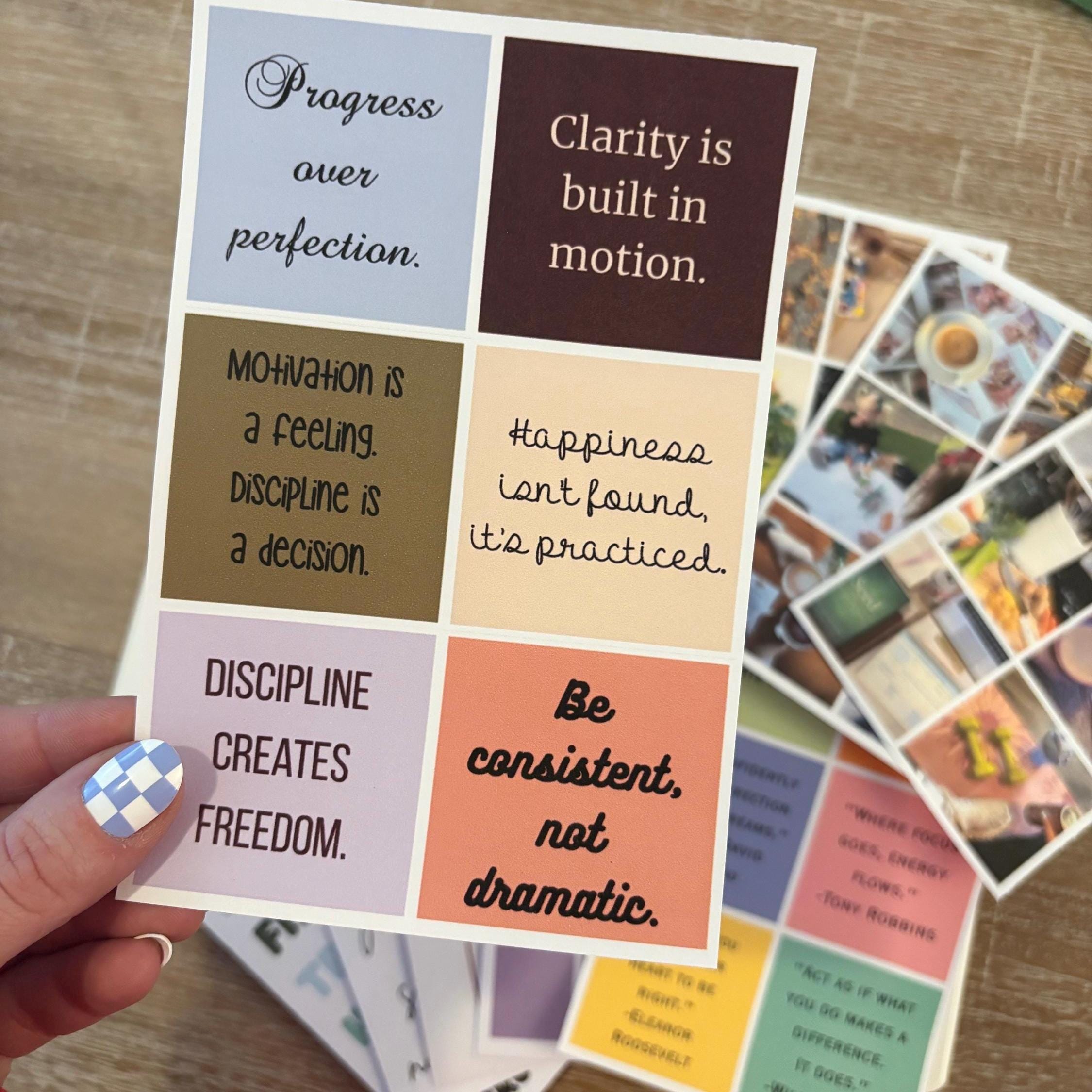 2026 Vision Board Journal Kit | Aesthetic Habit Tracker | Scrapbooking ...